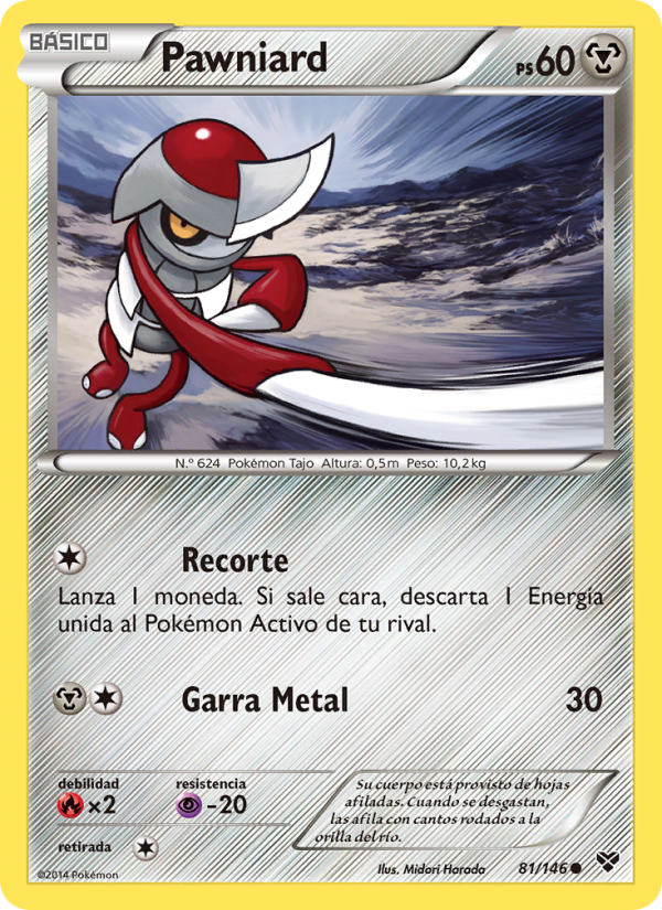 Pawniard 81 — XY (Spanish Pokémon TCG card)