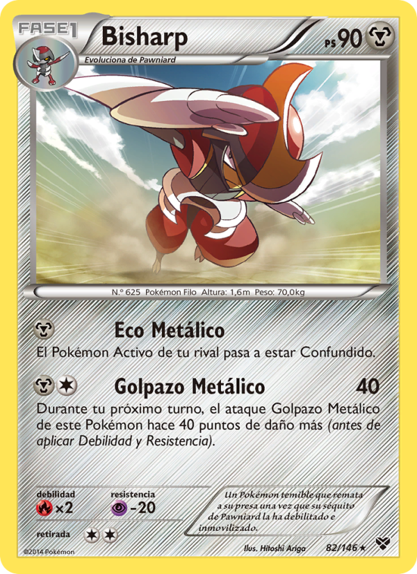 Bisharp 82 — XY (Spanish Pokémon TCG card)