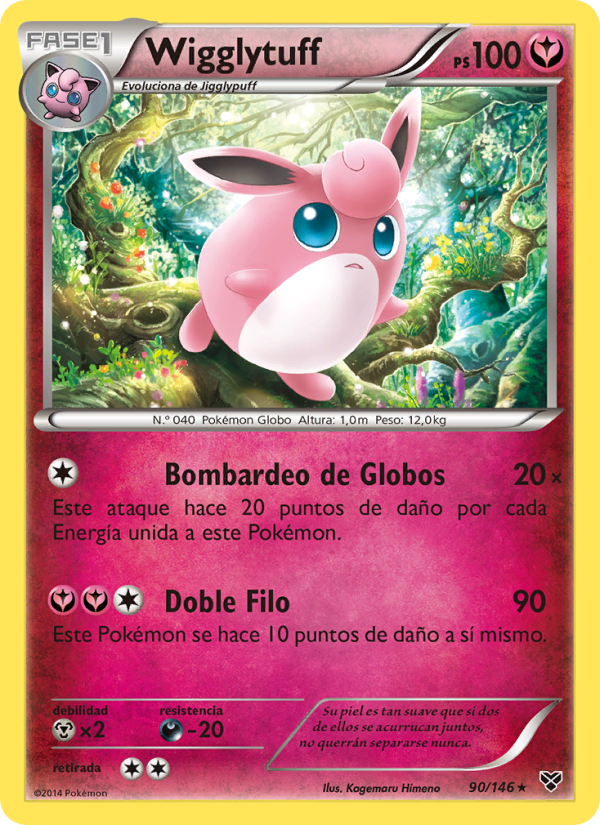 Wigglytuff 90 — XY (Spanish Pokémon TCG card)