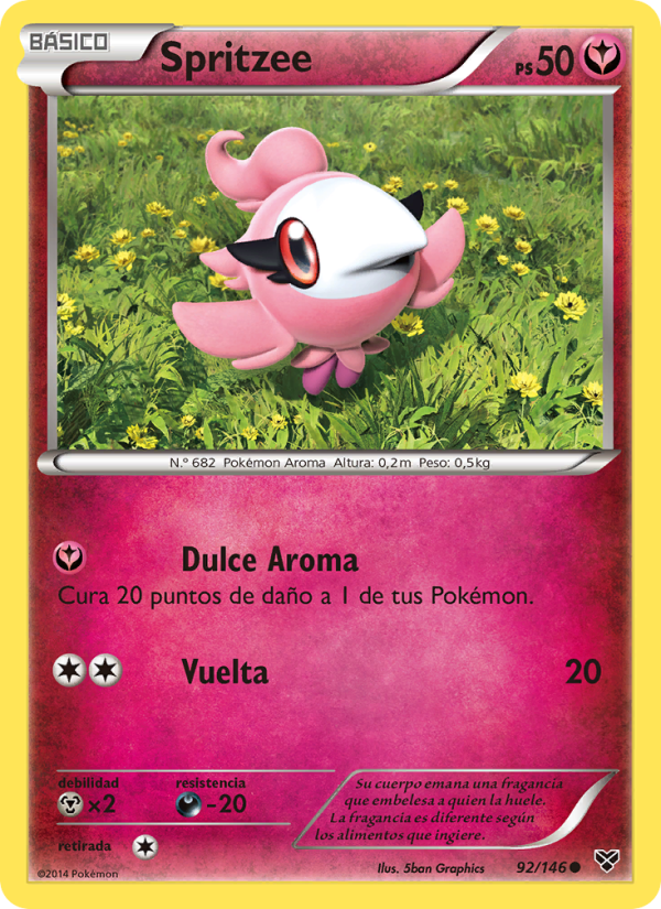 Spritzee 92 — XY (Spanish Pokémon TCG card)