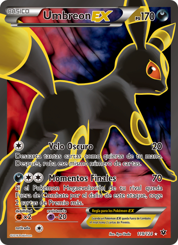 Umbreon EX 119 — Fates Collide (Spanish Pokémon TCG card)
