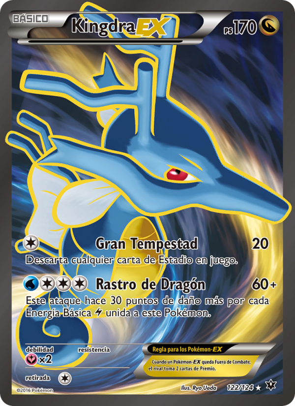 Kingdra EX 122 — Fates Collide (Spanish Pokémon TCG card)