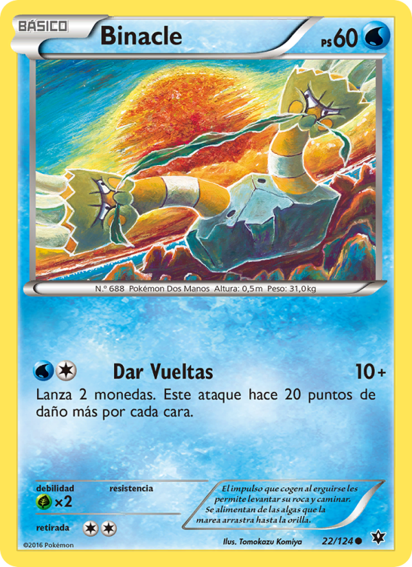 Binacle 22 — Fates Collide (Spanish Pokémon TCG card)