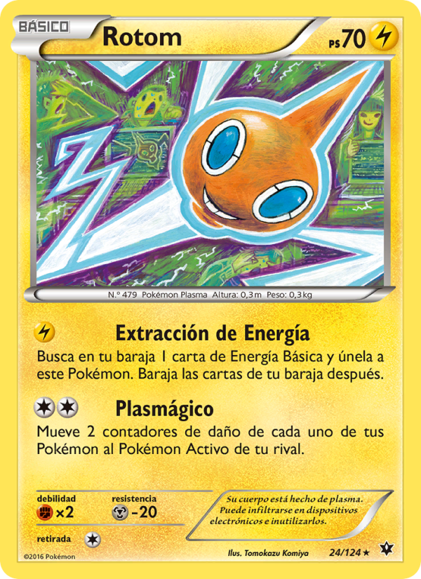 Rotom 24 — Fates Collide (Spanish Pokémon TCG card)