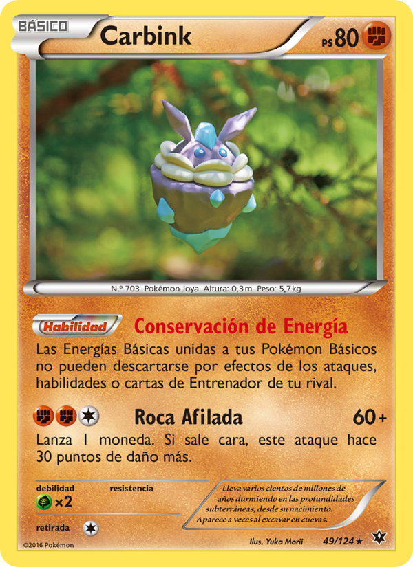 Carbink 49 — Fates Collide (Spanish Pokémon TCG card)