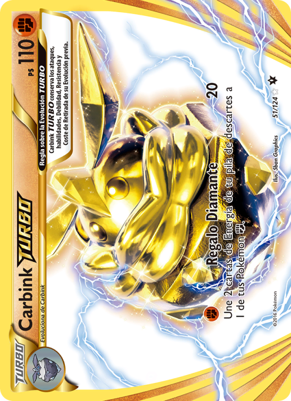 Carbink TURBO 51 — Fates Collide (Spanish Pokémon TCG card)