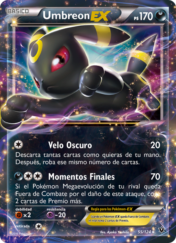 Umbreon EX 55 — Fates Collide (Spanish Pokémon TCG card)