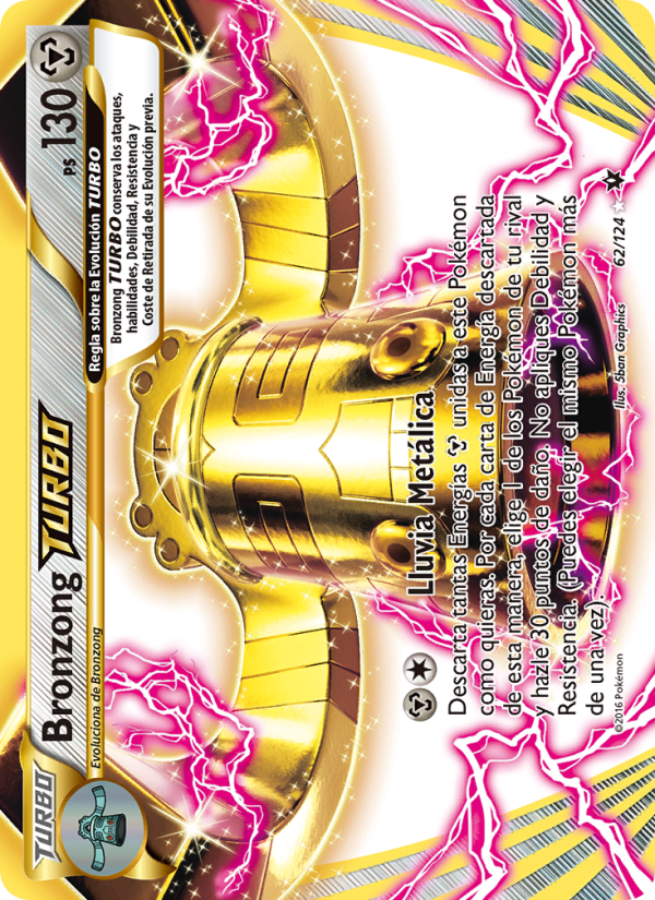 Bronzong TURBO 62 — Fates Collide (Spanish Pokémon TCG card)