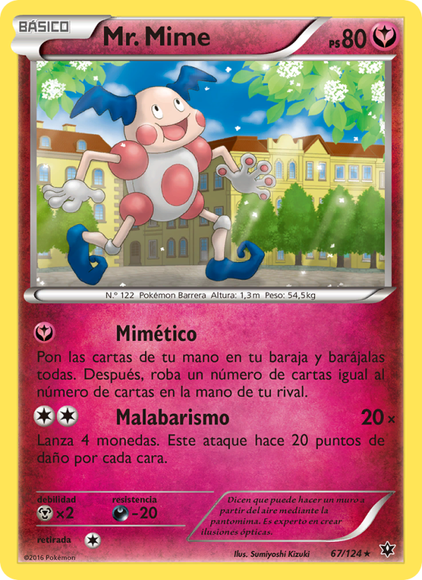 Mr. Mime 67 — Fates Collide (Spanish Pokémon TCG card)