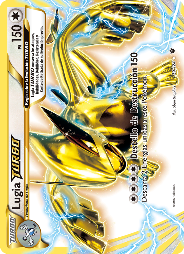Lugia TURBO 79 — Fates Collide (Spanish Pokémon TCG card)