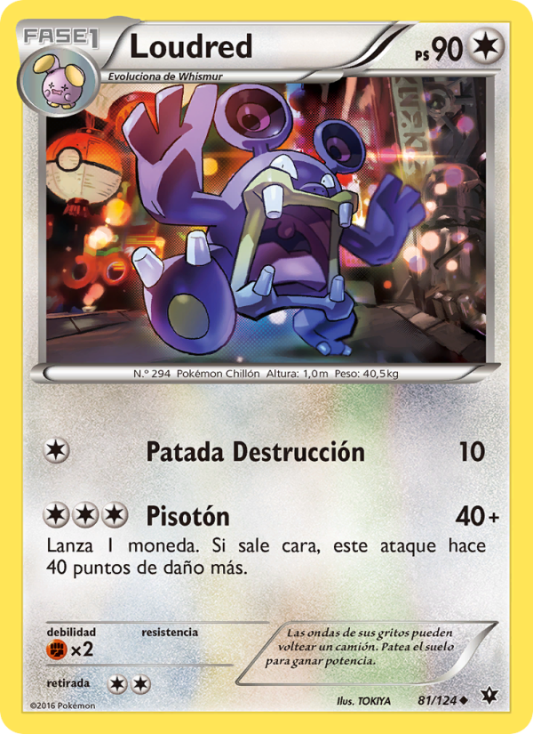 Loudred 81 — Fates Collide (Spanish Pokémon TCG card)