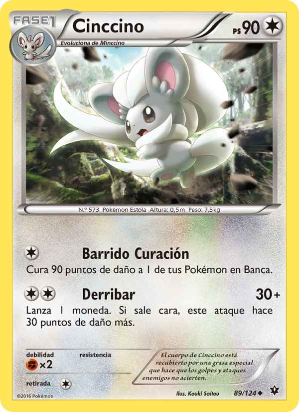 Cinccino 89 — Fates Collide (Spanish Pokémon TCG card)