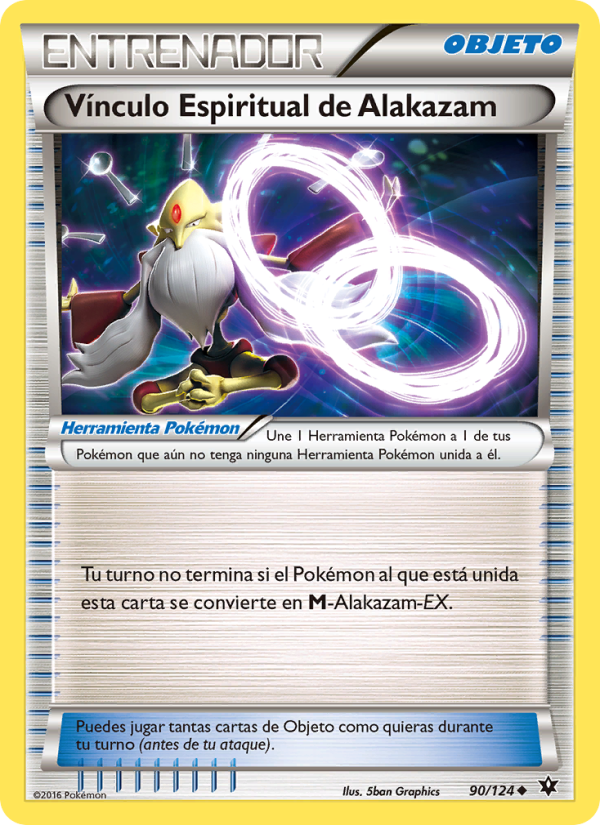 Vínculo Espiritual de Alakazam 90 — Fates Collide (Spanish Pokémon TCG card)