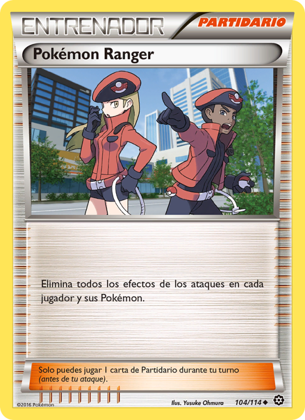 Pokémon Ranger 104 — Steam Siege (Spanish Pokémon TCG card)