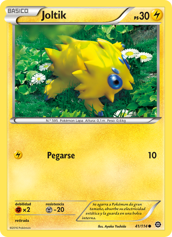 Joltik 41 — Steam Siege (Spanish Pokémon TCG card)
