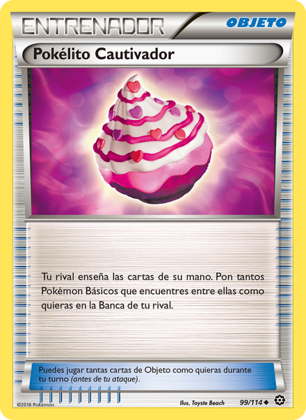 Pokélito Cautivador 99 — Steam Siege (Spanish Pokémon TCG card)