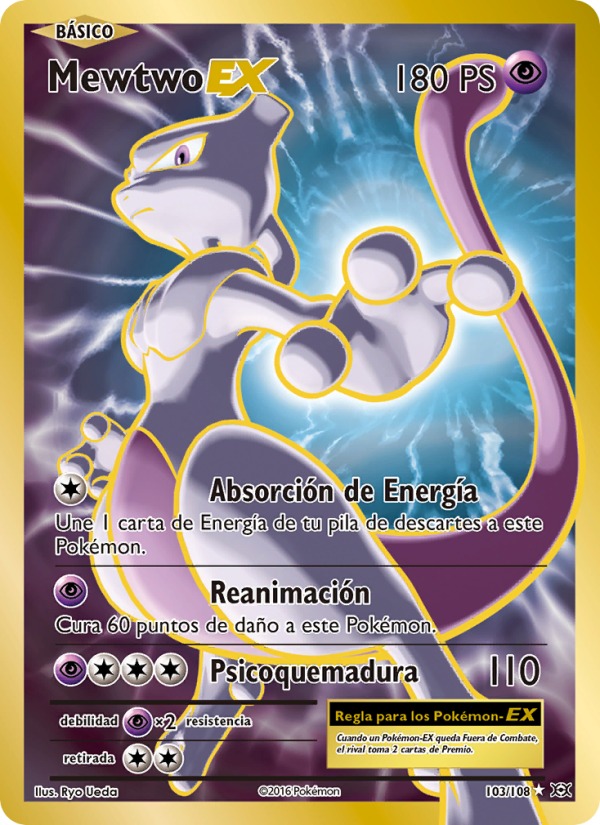 Mewtwo EX 103 — Evolutions (Spanish Pokémon TCG card)