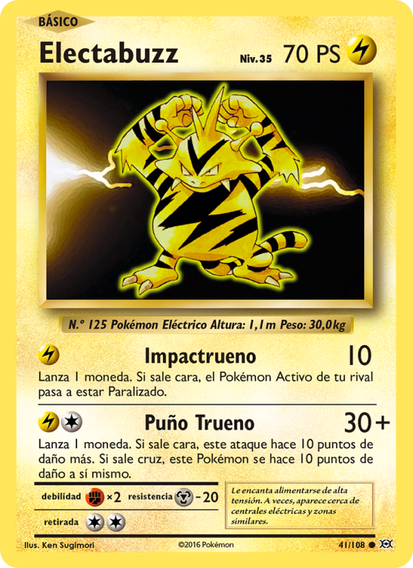 Electabuzz 41 — Evolutions (Spanish Pokémon TCG card)