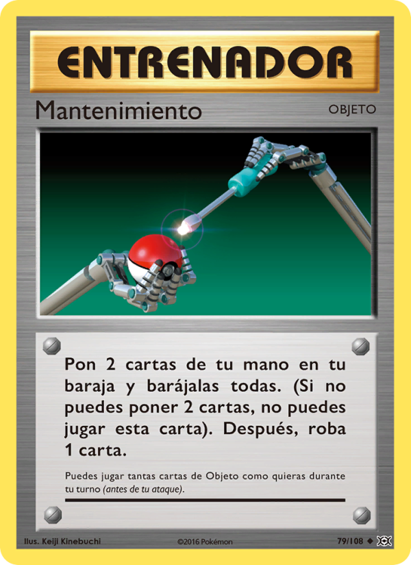 Mantenimiento 79 — Evolutions (Spanish Pokémon TCG card)