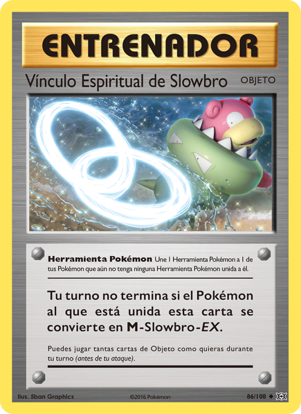 Vínculo Espiritual de Slowbro 86 — Evolutions (Spanish Pokémon TCG card)