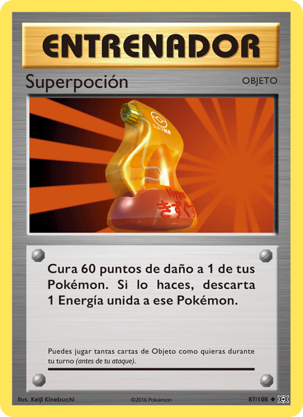 Superpoción 87 — Evolutions (Spanish Pokémon TCG card)