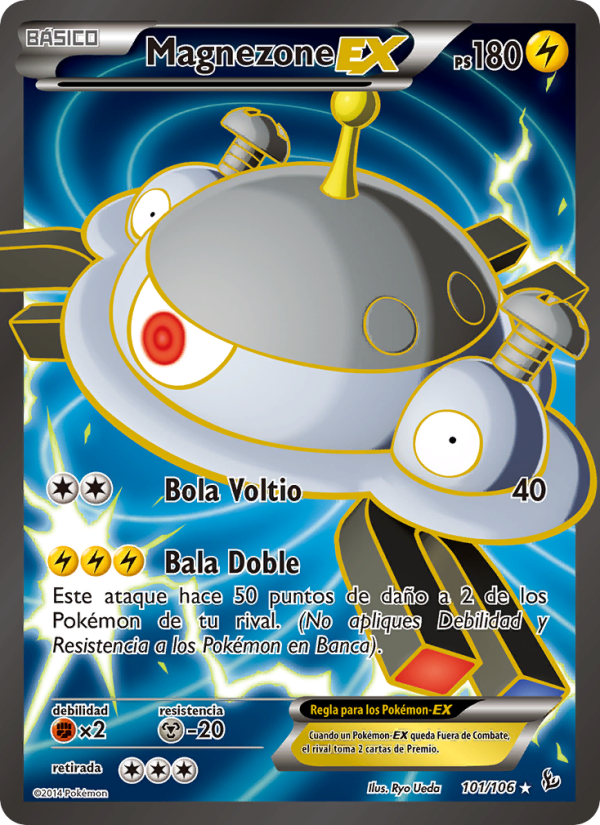 Magnezone EX 101 — Flashfire (Spanish Pokémon TCG card)