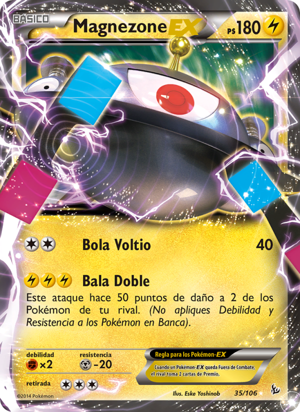 Magnezone EX 35 — Flashfire (Spanish Pokémon TCG card)