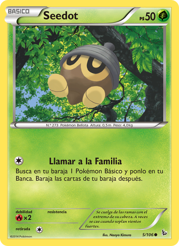 Seedot 5 — Flashfire (Spanish Pokémon TCG card)