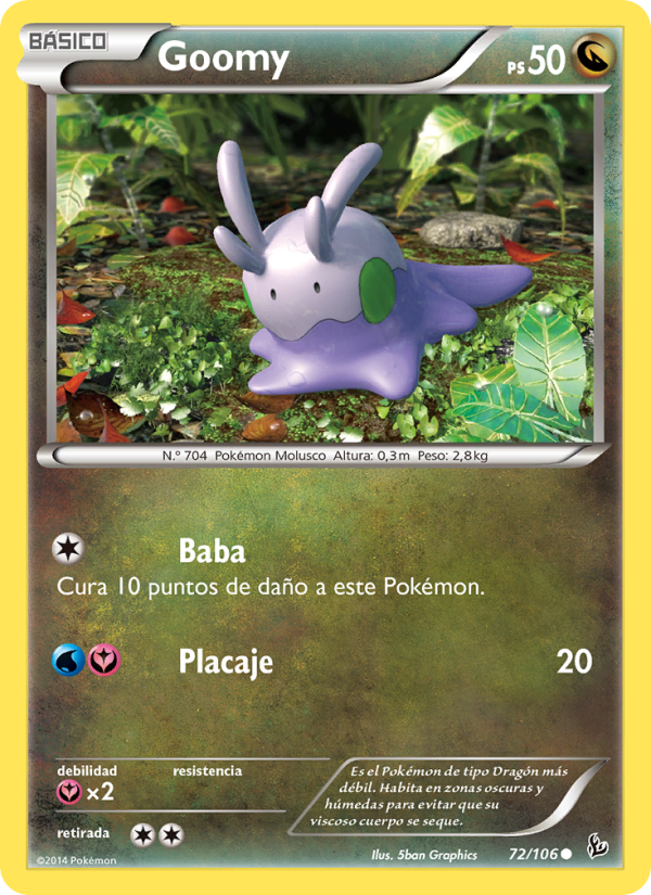 Goomy 72 — Flashfire (Spanish Pokémon TCG card)
