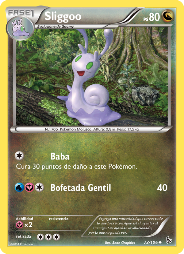 Sliggoo 73 — Flashfire (Spanish Pokémon TCG card)