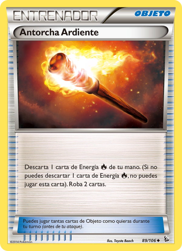 Antorcha Ardiente 89 — Flashfire (Spanish Pokémon TCG card)