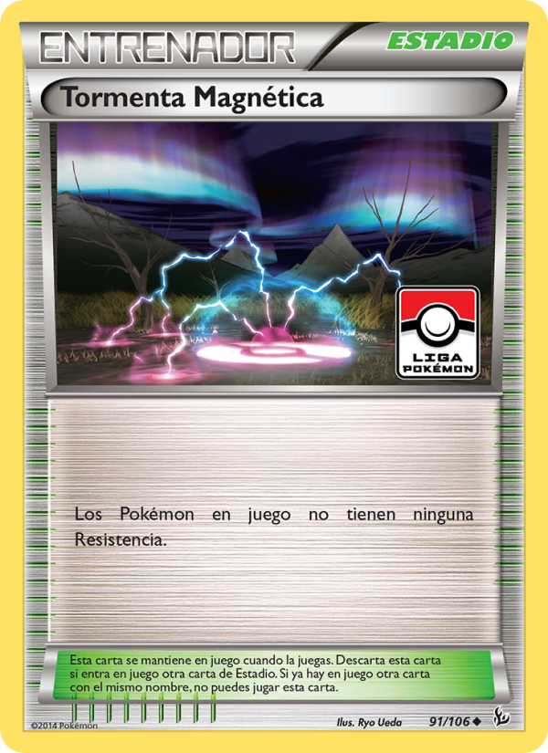 Tormenta Magnética 91 — Flashfire (Spanish Pokémon TCG card)