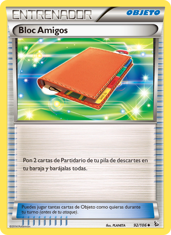 Bloc Amigos 92 — Flashfire (Spanish Pokémon TCG card)
