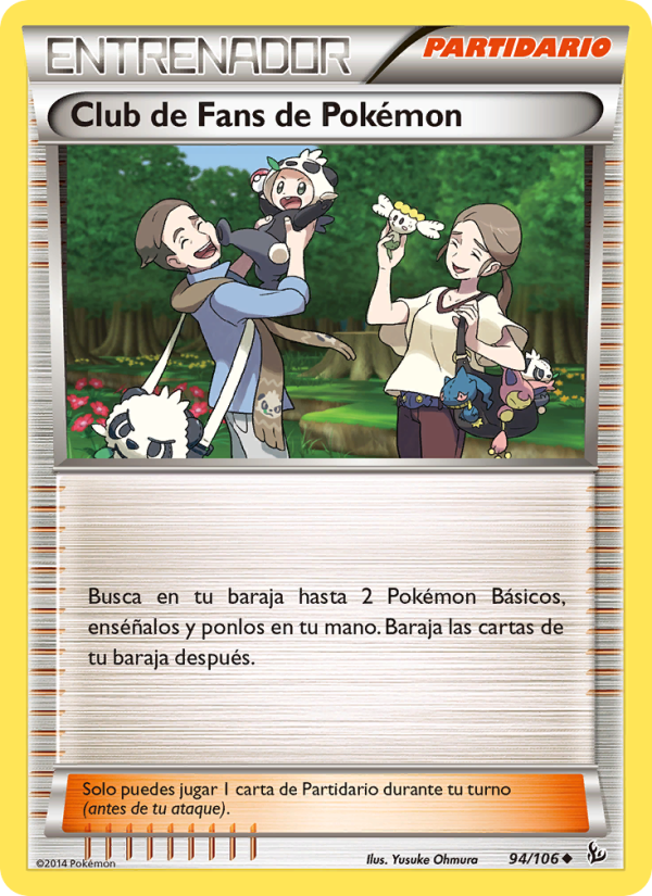 Club de Fans de Pokémon 94 — Flashfire (Spanish Pokémon TCG card)