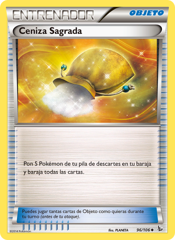 Ceniza Sagrada 96 — Flashfire (Spanish Pokémon TCG card)