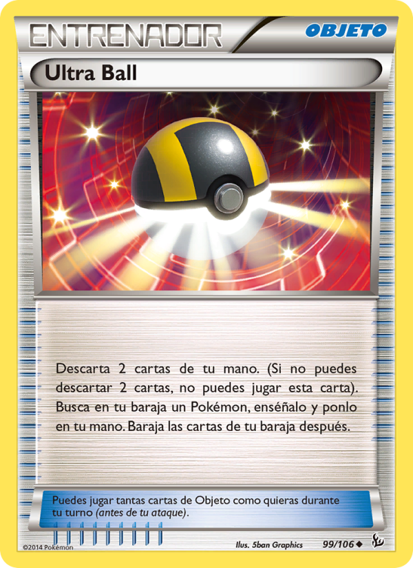 Ultra Ball 99 — Flashfire (Spanish Pokémon TCG card)