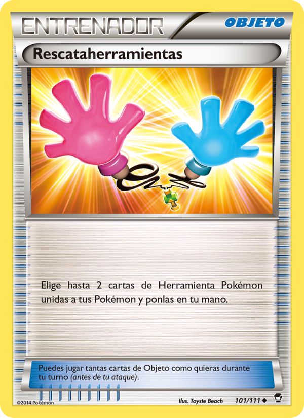 Rescataherramientas 101 — Furious Fists (Spanish Pokémon TCG card)
