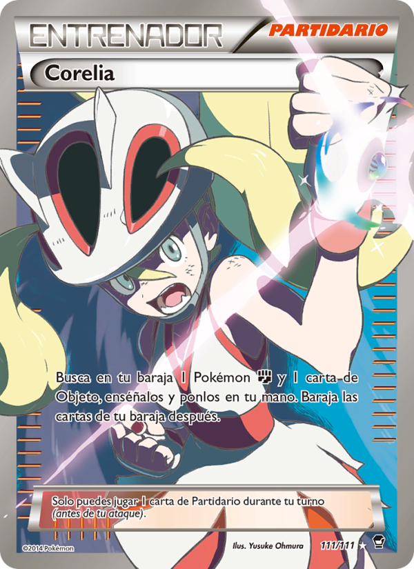 Corelia 111 — Furious Fists (Spanish Pokémon TCG card)