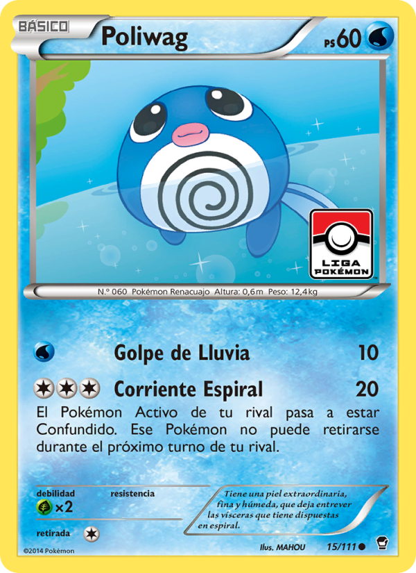 Poliwag 15 — Furious Fists (Spanish Pokémon TCG card)