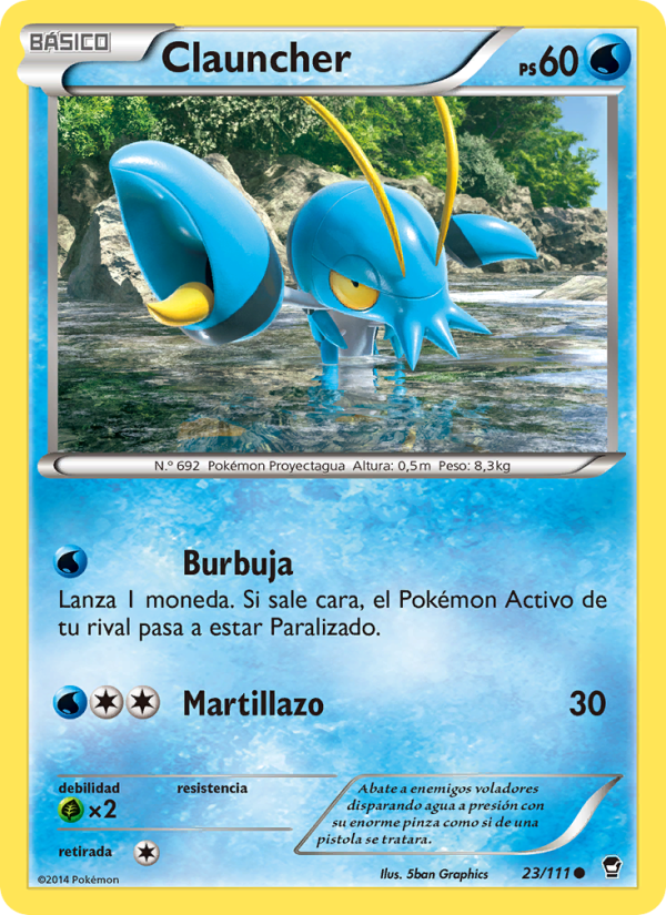 Clauncher 23 — Furious Fists (Spanish Pokémon TCG card)