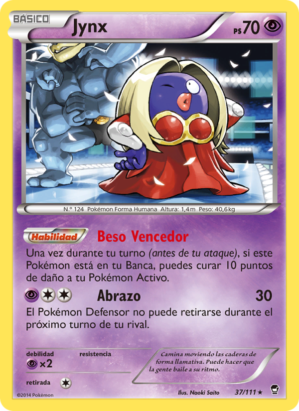 Jynx 37 — Furious Fists (Spanish Pokémon TCG card)