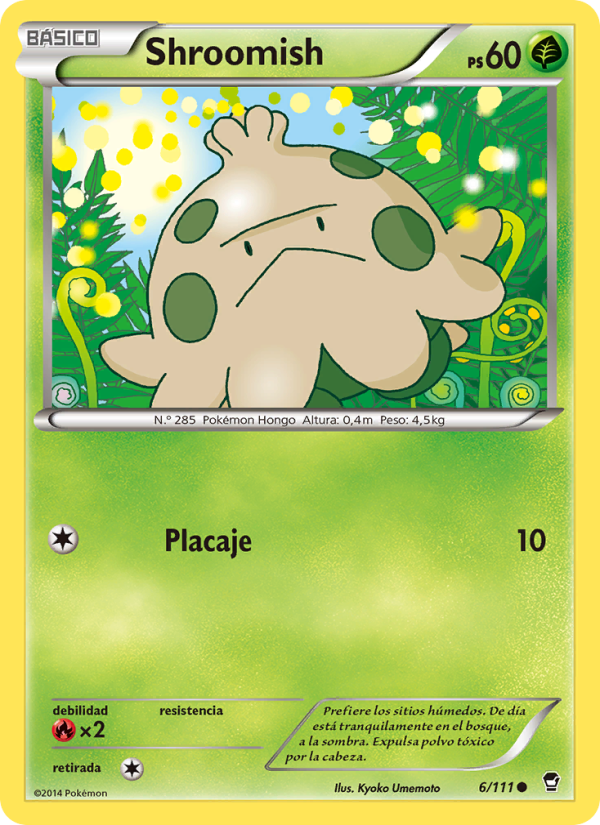 Shroomish 6 — Furious Fists (Spanish Pokémon TCG card)