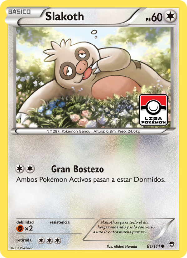 Slakoth 81 — Furious Fists (Spanish Pokémon TCG card)