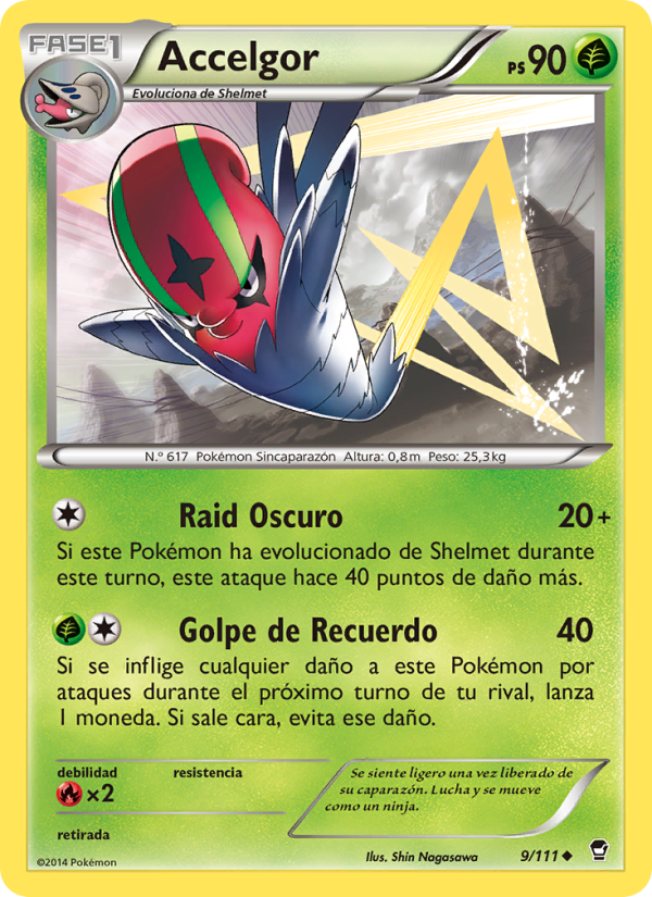 Accelgor 9 — Furious Fists (Spanish Pokémon TCG card)