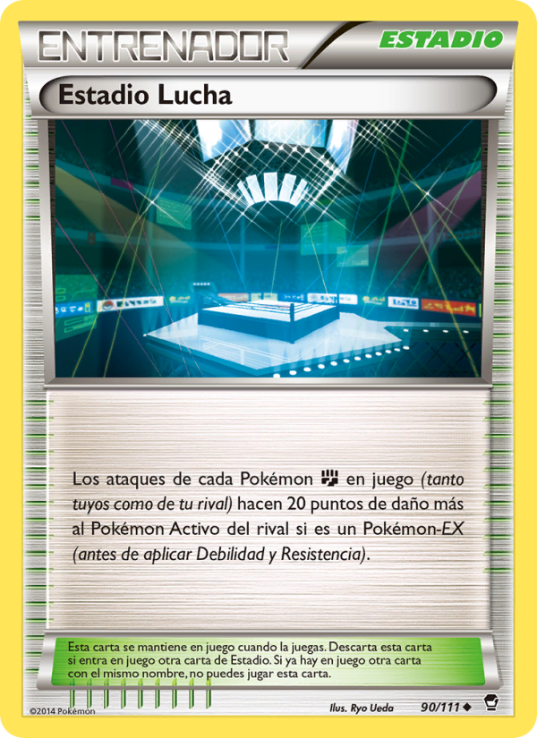 Estadio Lucha 90 — Furious Fists (Spanish Pokémon TCG card)