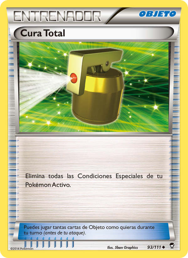 Cura Total 93 — Furious Fists (Spanish Pokémon TCG card)
