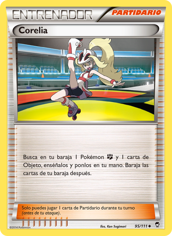 Corelia 95 — Furious Fists (Spanish Pokémon TCG card)