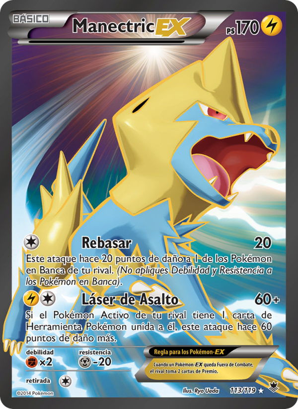 Manectric EX 113 — Phantom Forces (Spanish Pokémon TCG card)
