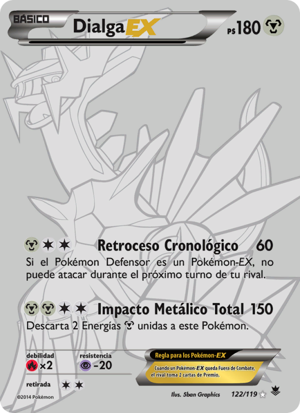 Dialga EX 122 — Phantom Forces (Spanish Pokémon TCG card)