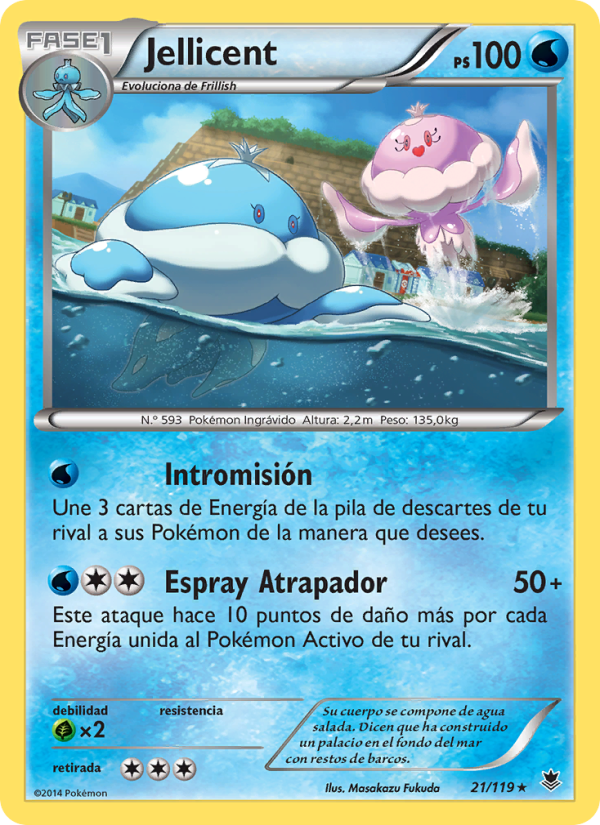 Jellicent 21 — Phantom Forces (Spanish Pokémon TCG card)